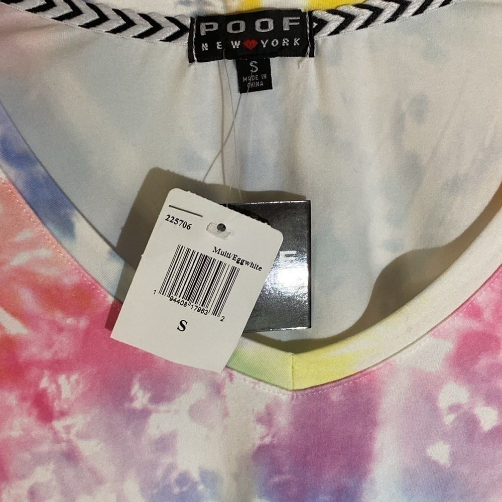 Poof Juniors Tie Dye Long Sleeve Top NWT - Picture 4 of 7